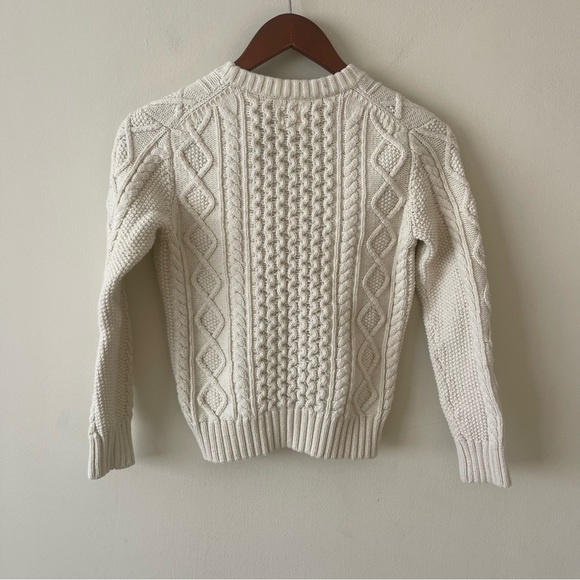 Gap Kids Cream Cable Knit Sweater Size Girls L - Picture 4 of 4